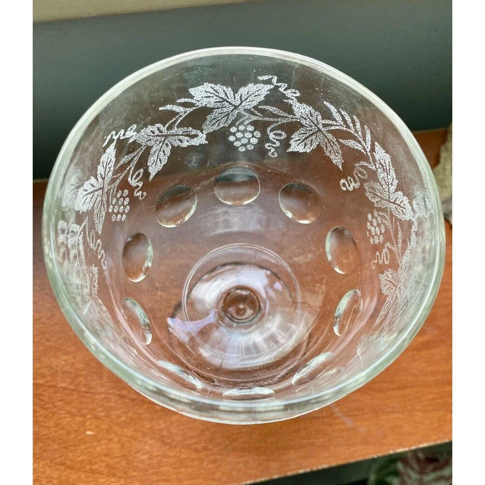 VTG MCM Goblets Wine Glass Set of 4 Bartlett Collins Thumbprint